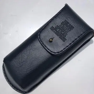 JULIUS TART 안경 케이스 네이비 가죽