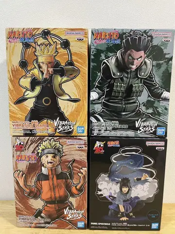종이상자 포장 메루카리 택배 NARUTO 피규어 4개 세트 묶음 판매!