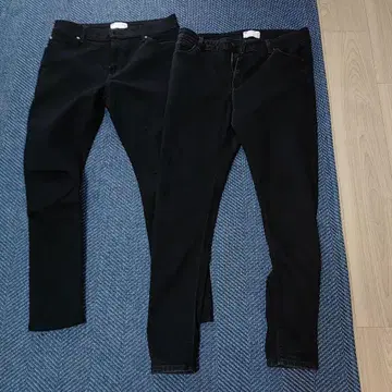 블랙 스키니 데님 에이소스 2개 세트