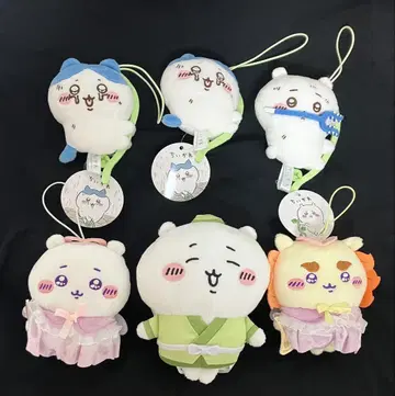 치이카와 봉제인형 모음 묶음 판매 하치와레 시사 칠석 누이 천사
