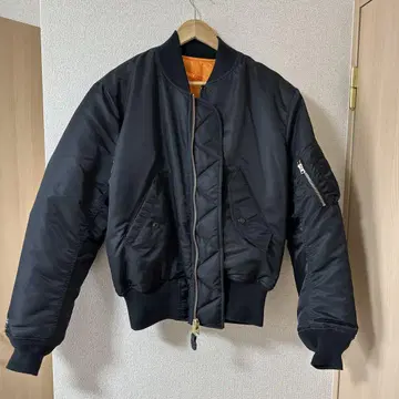 VALLEY APPAREL MA-1 플라이트 자켓 블랙