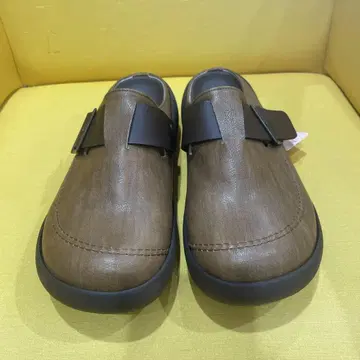 브라운 사보 클로그 샌들 합성 피혁
