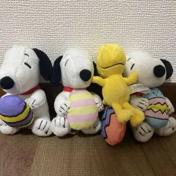 스누피 봉제 인형 4개 세트