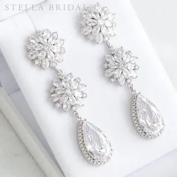 STELLA BRIDAL 크리스탈 귀걸이