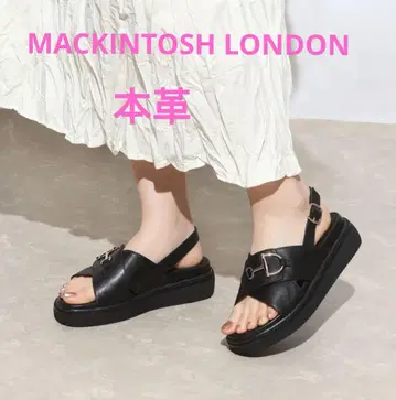 MACKINTOSH LONDON 백 스트랩 풋 베드 샌들