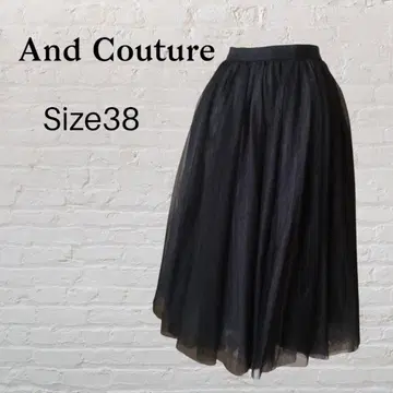 And Couture 앙데팡당 블랙 튤 스커트 사이즈 38