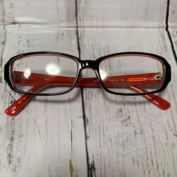 새상품 GALLAN 안경 셀 프레임 블랙 x 레드 53 16 138
