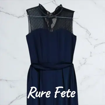 [새상품] Rure Fete 네이비 롱 드레스 팬츠 슬리브리스