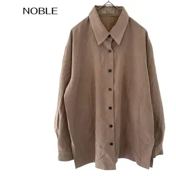 NOBLE 노블 긴팔 셔츠 촉촉하고 고급스러운 성인용 상의