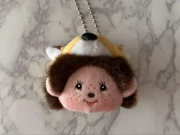 홋카이도 한정 여우 몬치치 봉제 인형 거울 세키구치