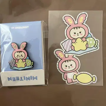 miniteen 정한 핀 배지 스티커