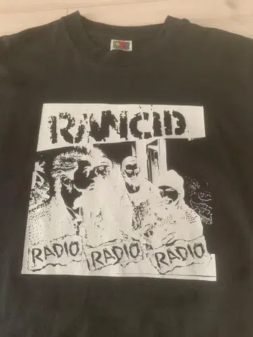 Rancid 그래픽 프린트 티셔츠 블랙