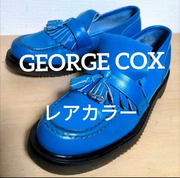 cj37 GEORGE COX 태슬 로퍼 스카이블루 사이즈 UK6