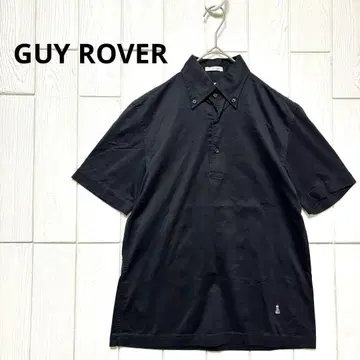 새상품급 GUY ROVER 가이 로버 버튼 다운 피케 셔츠 블랙 S