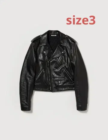 AURALEE LAMB LEATHER RIDERS JACKET 25AW