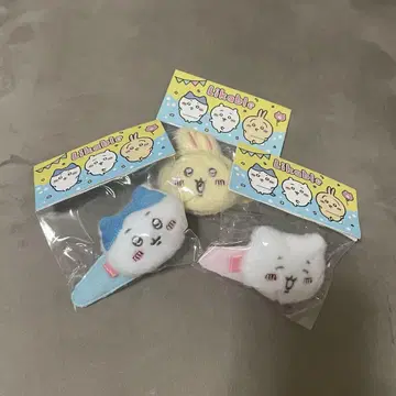 치이카와 (먼작귀) 하치와레 토끼 헤어핀 헤어 액세서리 봉제 인형 헤어핀
