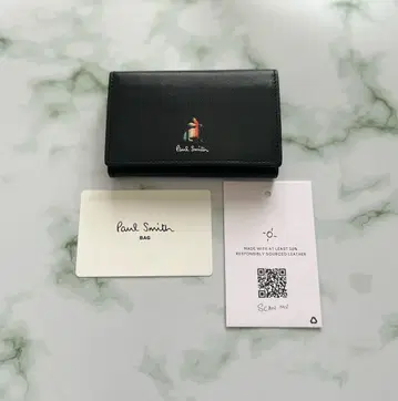 미사용 새상품 Paul Smith 명함지갑 마케트리 스월 래빗