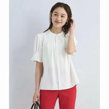 UNITED ARROWS 슬리브 턱 블라우스 상의