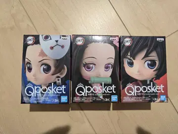 귀멸의 칼날 Qposket 미니 피규어 3종 세트