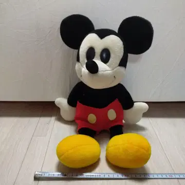 미키 마우스 봉제 인형 약 40cm 흰색 화이트