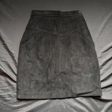 빈티지 헤이세이 1990년대 블랙 무릎 기장 스커트 한국제