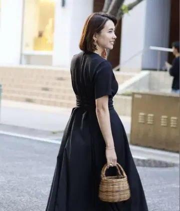 ohga FLARE DRESS S 사이즈 블랙