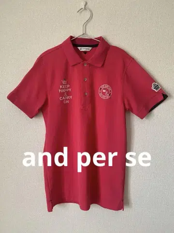 and per se 핑크 피케 셔츠 L 사이즈