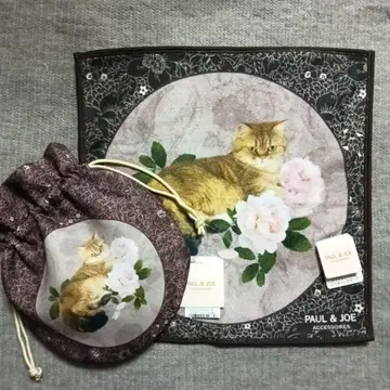 새상품 폴앤조 고양이 복조리 파우치 & 극세사 타월