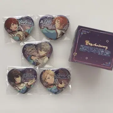 앙스타 중국 7주년 하트 캔뱃지 Knights