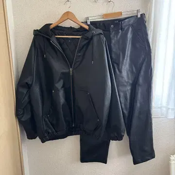 HUF 블랙 후드 부착 셋업