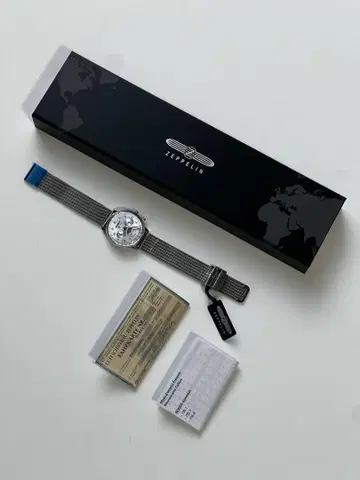 Zeppelin 크로노그래프 시계 실버