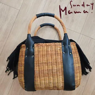 [ Sunday Mama ] 천 부착 카고바 가방