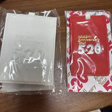 아라시 ARASHI 5 x 20주년 기념 키링 세트 IC 케이스