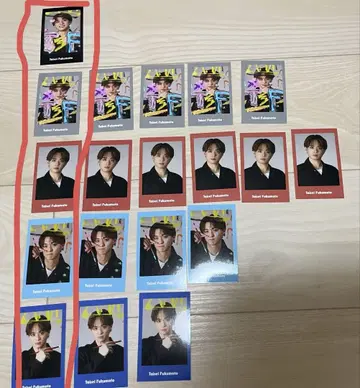 후쿠모토 다이하루 가라가라 미니 브로마이드 5장
