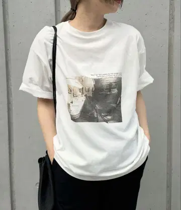 select MOCA by son 모듬 프린트 오버 사이즈 티셔츠