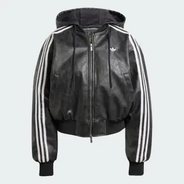 adidas ADILENIUM 빈티지 페이크 가죽 자켓 S 사이즈