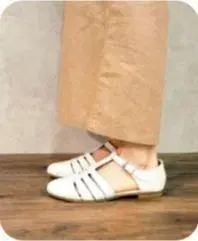 EN 키다리 아저씨 구르카 샌들 아이보리 24cm