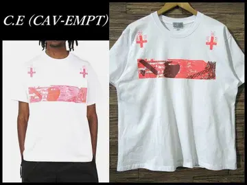 새상품급 C.E CAV EMPT 카브엠트 반팔 헤비 코튼 티셔츠 L