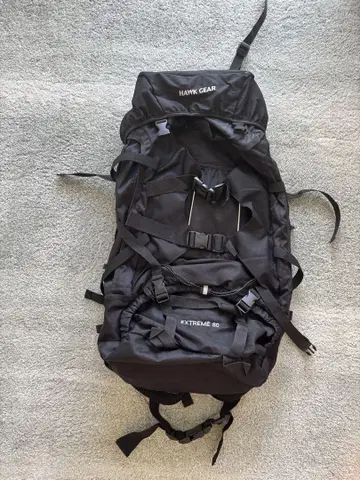 HAWK GEAR EXTREME 80L 블랙 백팩