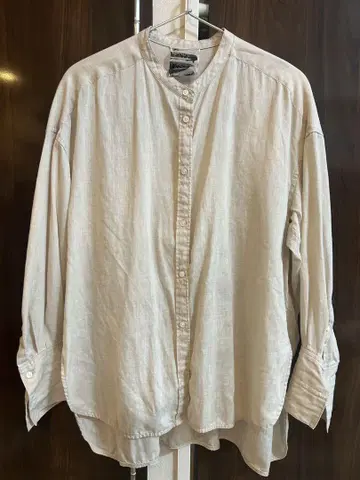 카오스 베이지 린넨 셔츠