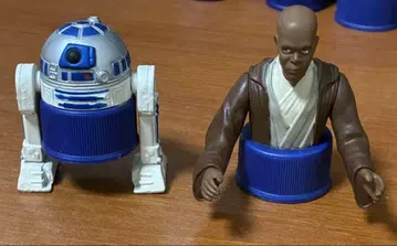 펩시 병뚜껑 R2-D2 & 메이스 윈두 피규어 세트