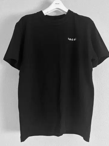미사용 사카이 sacai 프린트 로고 티셔츠 블랙