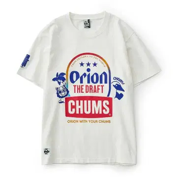 ORION x CHUMS 부비버드 & 시사 티셔츠 화이트 L 사이즈
