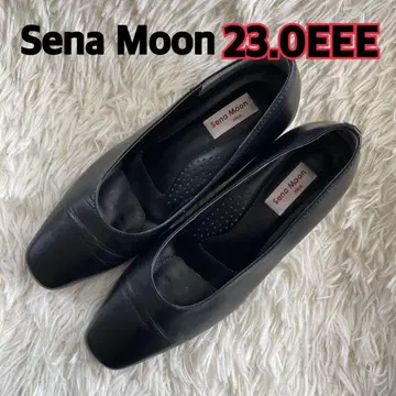 Sena Moon 천연 가죽 블랙 하이힐 펌프스 23.0EEE