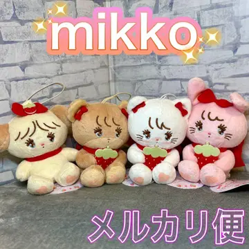 mikko 딸기 마스코트 봉제 인형 무스 캐미 라떼 수플레 너트