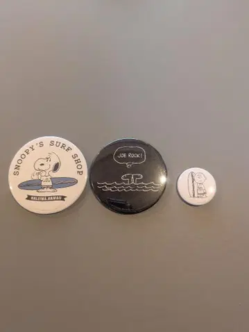 [미사용] 스누피 하와이 핀 배지 3세트