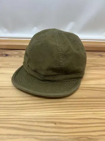 올리브 그린 워크 캡 프리즌 코튼 빈티지 cap