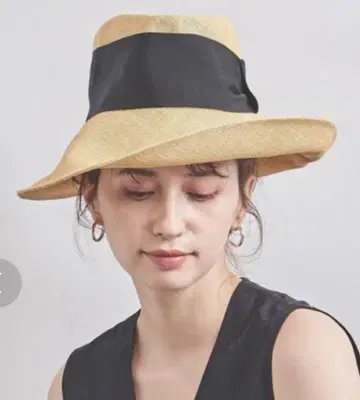 coeur 쿨 햇 블랙 와이드 리본 PAPER CRS 우에다 미치코