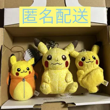 피카츄 봉제 인형 마스코트 3세트