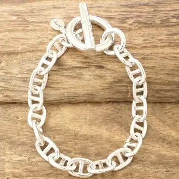 새상품 GOTHIC 닻 체인 팔찌 19cm 실버 925